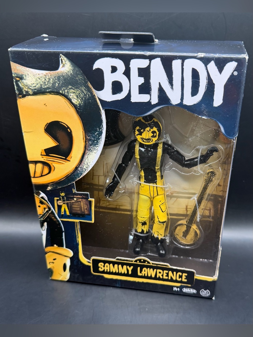 Bendy - Sammy Lawrence Action Figure - Black & Yellow,NIB, 14+ Joey Drew Studios